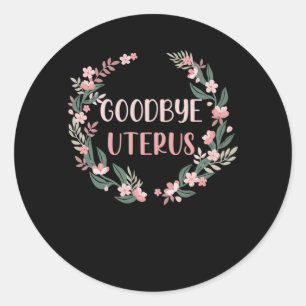 Hysterectomie Chirurgie Uterus Verwijdering Overle Ronde Sticker