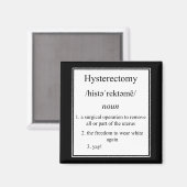 Hysterectomie definitie magneet (Voorkant / Achterkant)