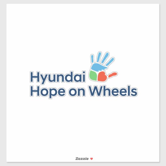 Hyundai Hope on Wheels Extra Large Sticker (Feuille)