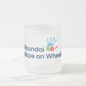 Hyundai Hope on Wheels Frosted Coffee Mug (Centre)