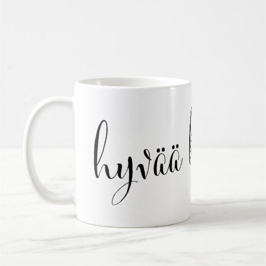 hyvää huomenta Good Morning Mug finlandais (Gauche)