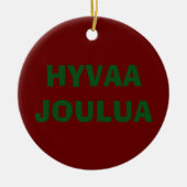 HYVAA JOULUA/BEAUTIFUL ORNAMENT TERUG VAN FINS (Voorkant)