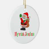 Hyvaa Joulua Fins kerstkerstkerstkerstkerstkerstke Keramisch Ornament (Rechts)