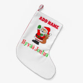 Hyvaa Joulua Persoonlijke naam Fins Kleine Kerstsok (Voorkant (Hangend))