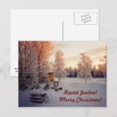 Hyvää Joulua! Vrolijke Kerstmis! Feestdagenkaart (Voorkant / Achterkant)