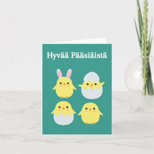 Hyvää Pääsiäistä, Fins Happy Easter Kaart