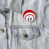 I17 Bingo Ball-knop Ronde Button 5,7 Cm (In situ)