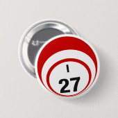 I27 Bingo Ball-knop Ronde Button 5,7 Cm (Voorkant /achterkant)
