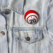 I 20 bingo knoop ronde button 5,7 cm (In situ)