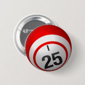 I 25 bingo knoop ronde button 5,7 cm (Voorkant /achterkant)