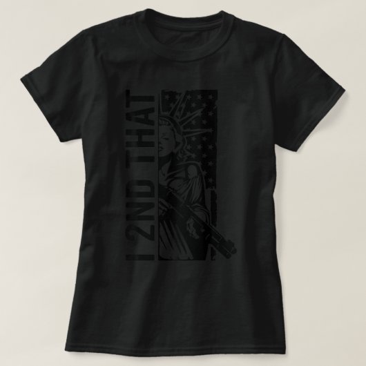 I 2nd That - Tweede amendement Pro Gun Rights USA  T-shirt (Design voorkant)