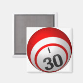 I 30 aimant de bingo (Recto/Verso)