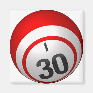 I 30 bingo ball magnet magneet