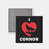I <3 Connor Magnet Zwart Magneet (Voorkant / Achterkant)