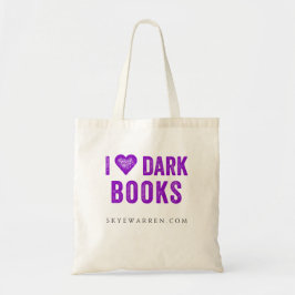 I <3 Dark Books Canvas tas