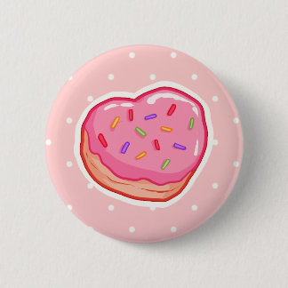I <3 Donut Ronde Button 5,7 Cm