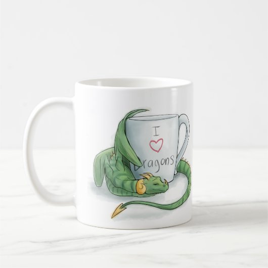 I <3 Dragons Mug (Gauche)