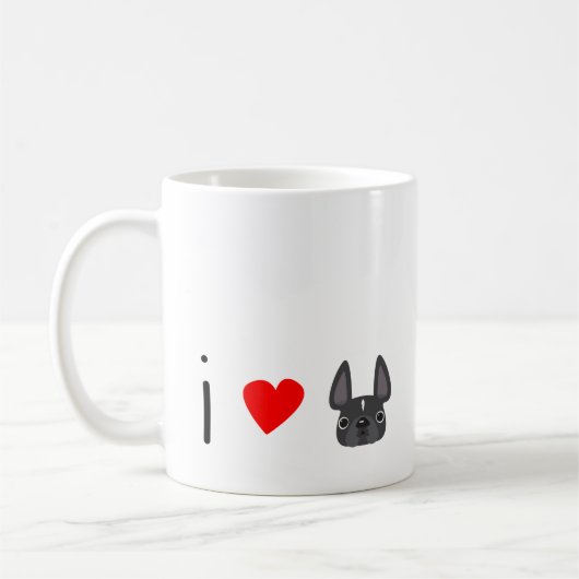 I <3 Frenchie Mug (Gauche)