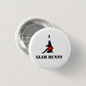 I <3 Glam Bunny Small Button (Voorkant /achterkant)