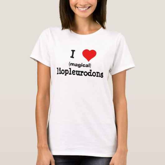 I < 3 Liopleurodons T-shirt (Voorkant)