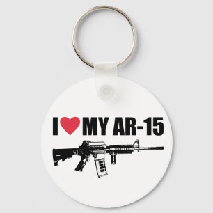 I <3 Mijn AR-15 Sleutelhanger