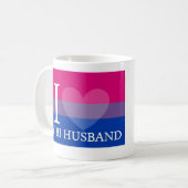 I <3 Mijn Bi Husband Koffiemok (Voorkant links)