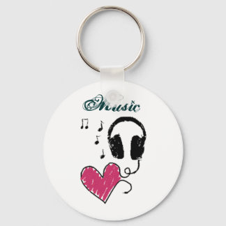 i <3 muziek sleutelhanger