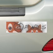 I <3 Red Pandas Bumpersticker (Op auto)