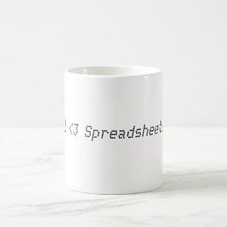 I <3 spreadsheets koffiemok