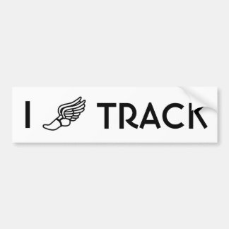 I <3 Track Bumpersticker