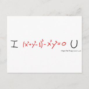 I < 3 U BRIEFKAART