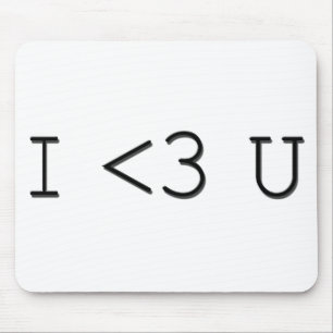I <3 U Emoticon I Heart U Muismat