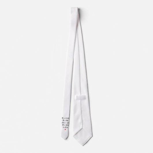 I < 3 u stropdas (Achterkant)