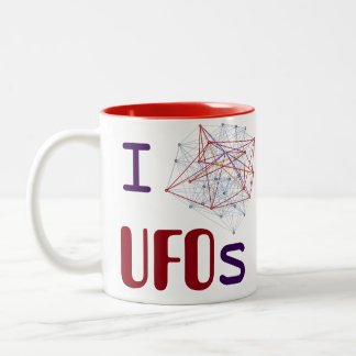 I <3 UFOs Tweekleurige Koffiemok