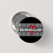I <3 WalkingGallery-toets - 2020-ontwerp Ronde Button 3,2 Cm (Voorkant /achterkant)
