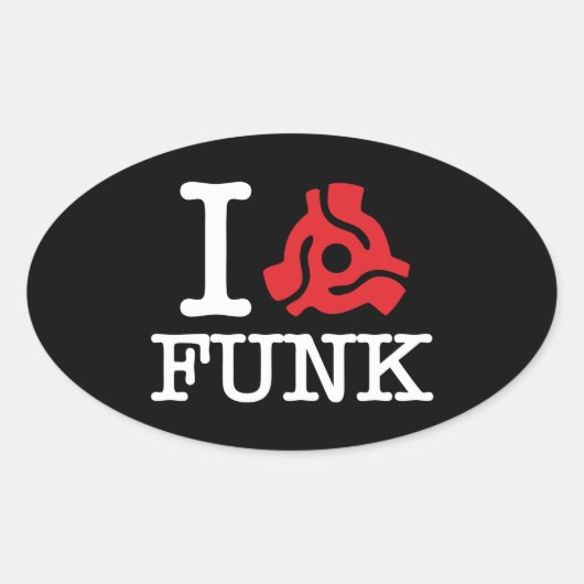 I 45 Adapter Funk Ovale Sticker (Voorkant)