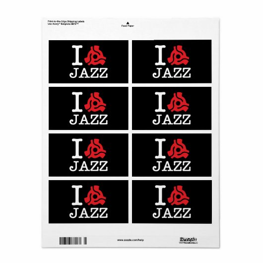 I 45 Adapter Jazz Etiket (Full Sheet)