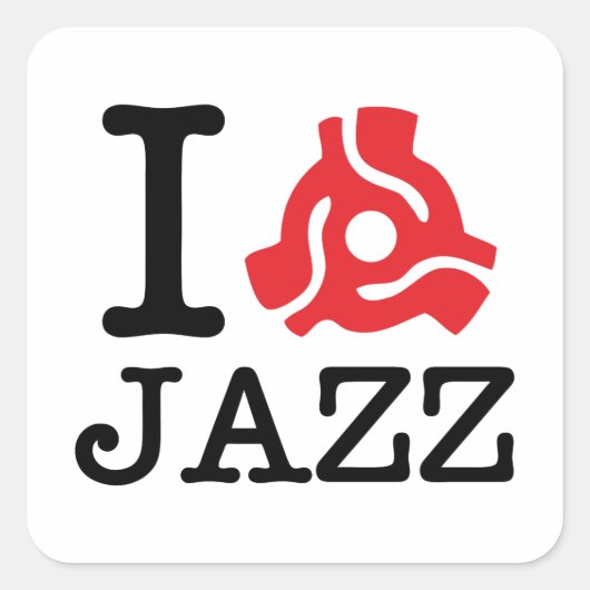 I 45 Adapter Jazz Vierkante Sticker (Voorkant)