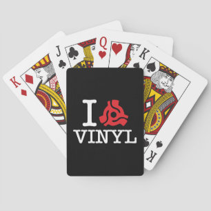 I 45-adapter vinyl pokerkaarten