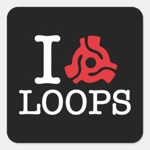 I 45 Adapterlijnen Vierkante Sticker