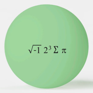 i 8 sum pi Funny Wiskunde vergelijking Pi Dag Pingpongballen