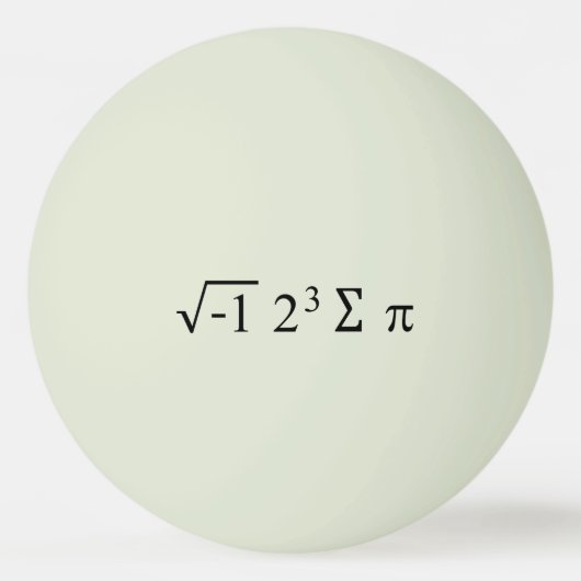 i 8 sum pi Funny Wiskunde vergelijking Pi Dag Pingpongballen (Voorkant)