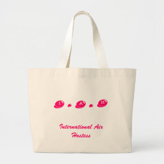 I. A. H, International Air Hostess Grote Tote Bag