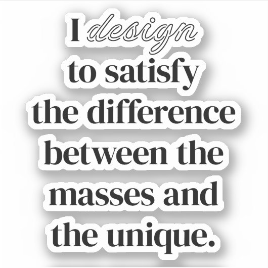 I Aangepaste vinylsticker ontwerpen Sticker (Voorkant)