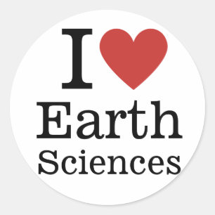 I ❤️ Aardwetenschappen voor studenten / Faculteit  Ronde Sticker