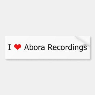 I Abora Recordings Bumpersticker 1