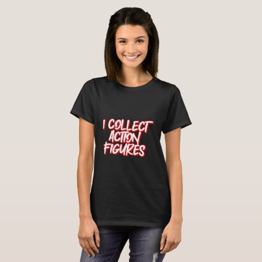I Action Figures verzamelen T-shirt (Voorkant volledig)