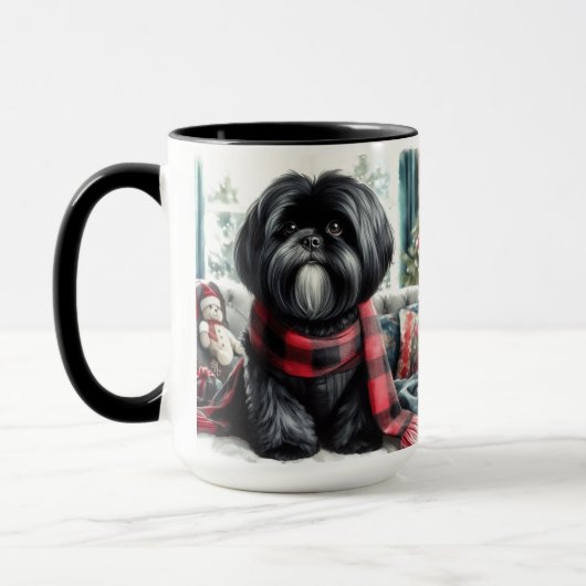 I Adore my Shih Tzu Christmas Coffee Mug Cup (Gauche)