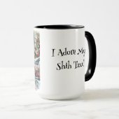 I Adore my Shih Tzu Christmas Coffee Mug Cup (Devant droit)
