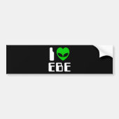 I Alien Heart EBE Bumpersticker (Voorkant)